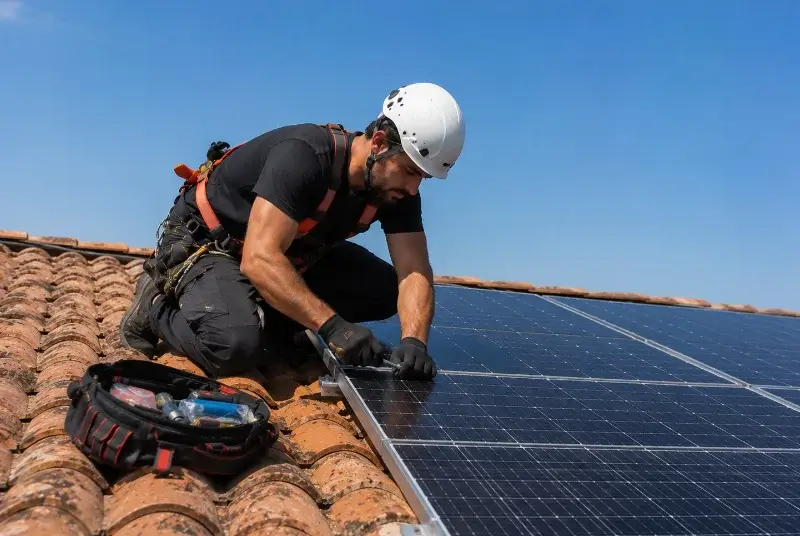 Maintenance et monitoring de panneaux solaires à Magnieu