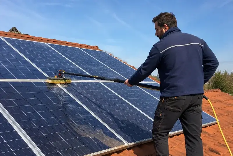 Nettoyage et entretien de panneaux solaires à Magnieu